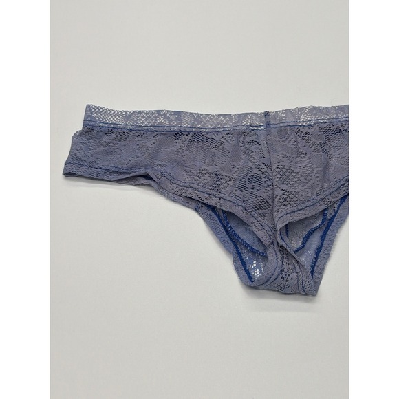 Howe Ray Mens Lace Thong Underwear Blue Sheer Bikini Style Large - Picture 6 of 7